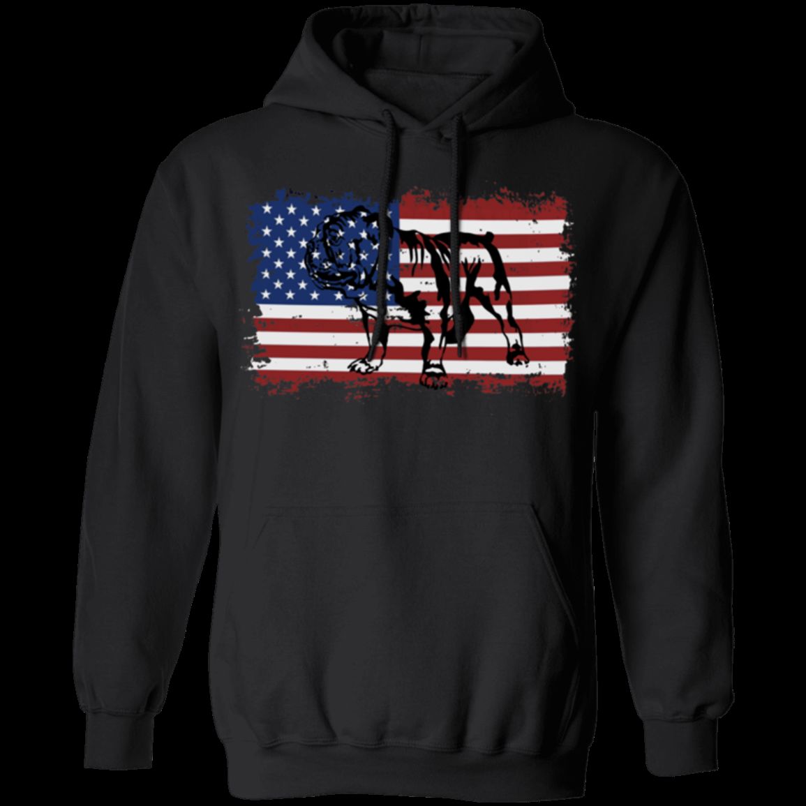 VINTAGE ENGLISH STYLE BULLDOG AMERICAN Pullover Hoodie