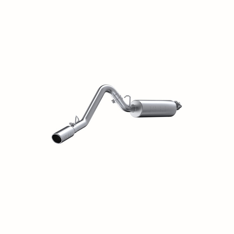 MBRP S5500AL Cat Back Exhaust System Single Side Aluminized Steel For 00-06 Jeep Wrangler TJ Inline-4 2.5L, Inline-6 4.0L