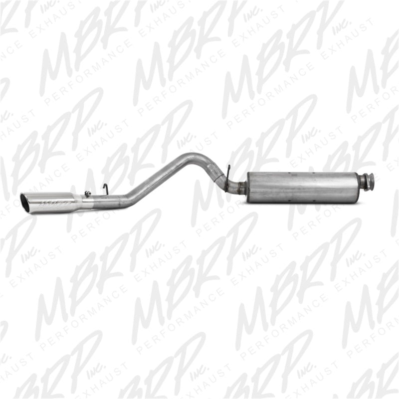 MBRP S5500AL Cat Back Exhaust System Single Side Aluminized Steel For 00-06 Jeep Wrangler TJ Inline-4 2.5L, Inline-6 4.0L