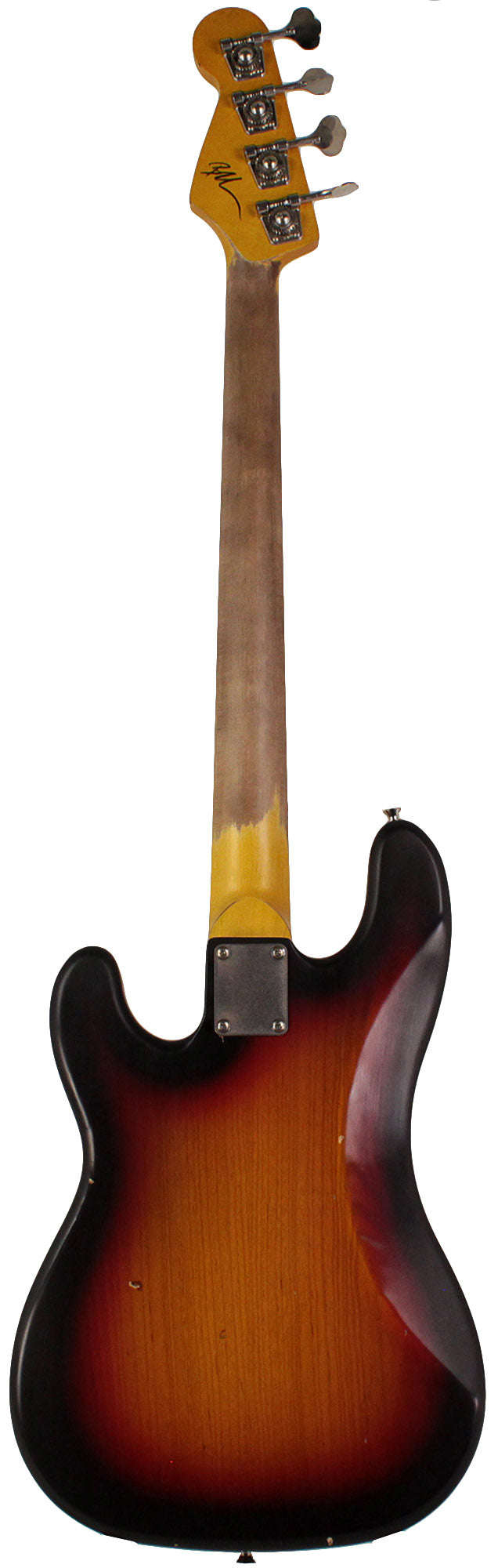 Nash PB-57 Bass Guitar, 3-Tone Sunburst, Gold Anodized PG, Light Aging
