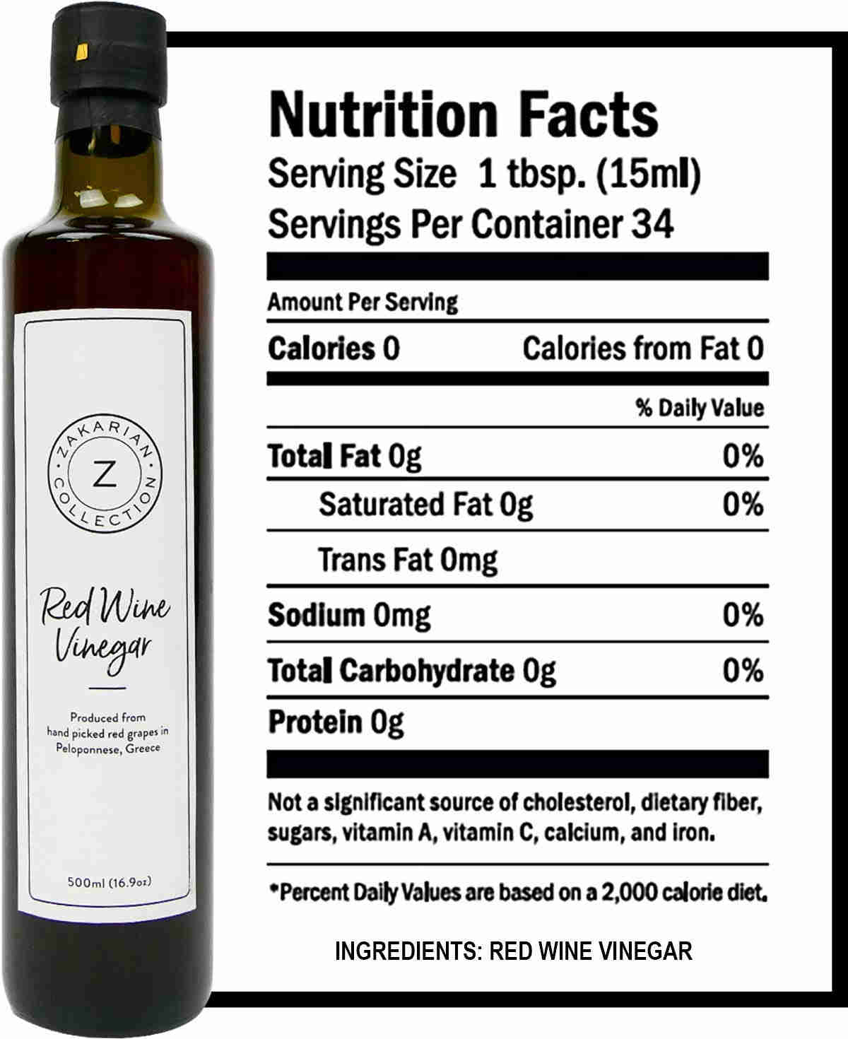 Zakarian Red Wine Vinegar - 500ML