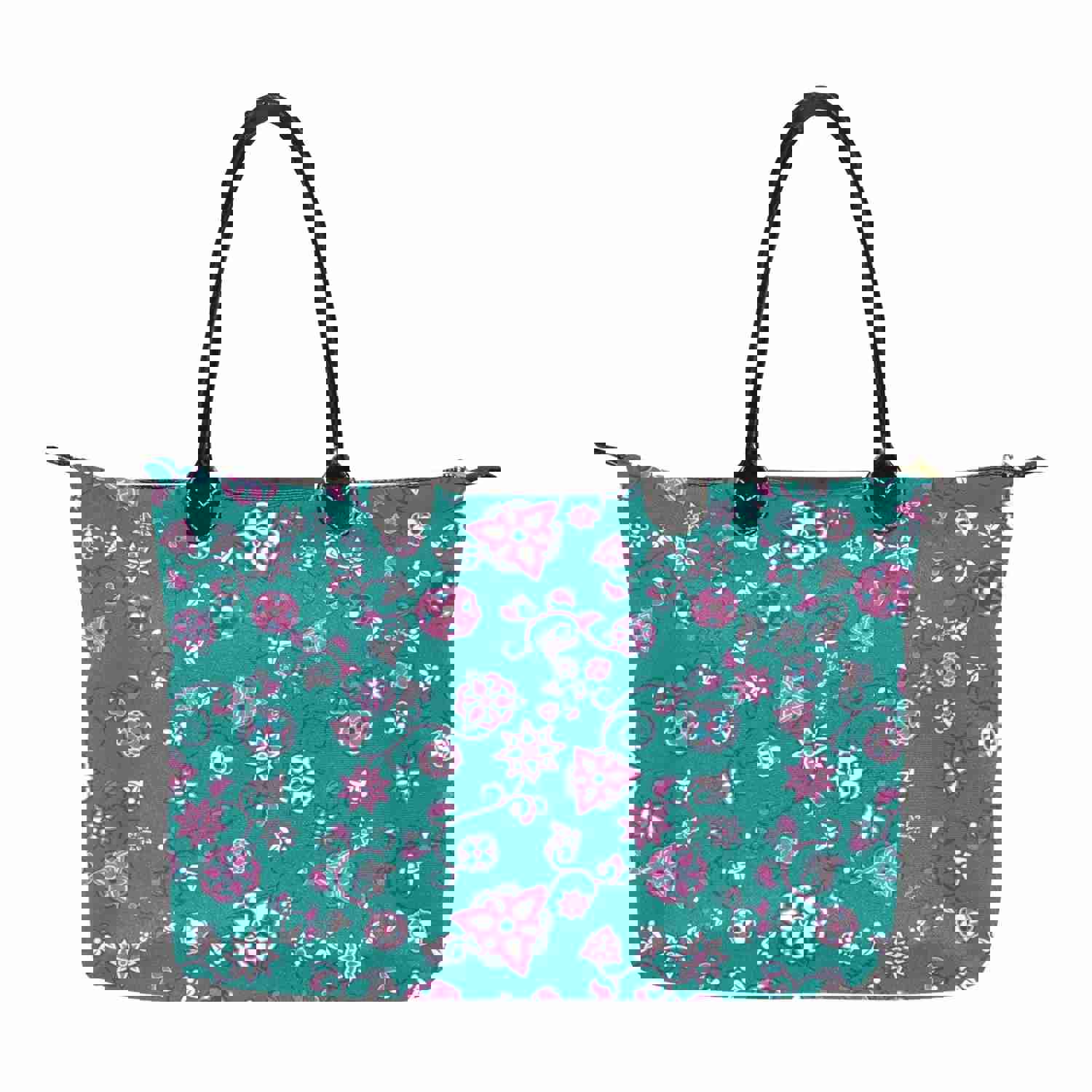 Burgundy Bloom Single-Shoulder Lady Handbag