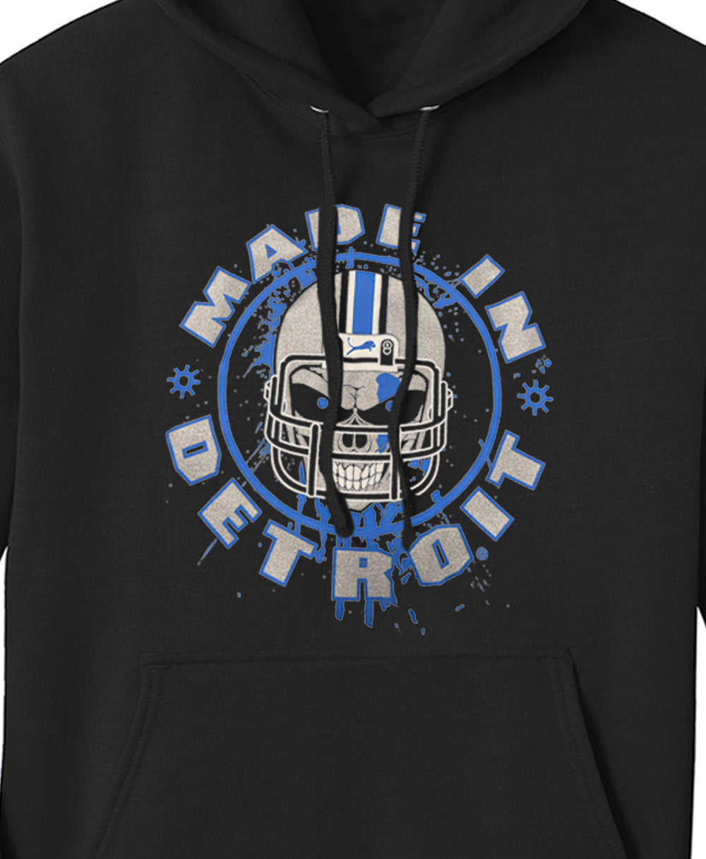 Helmet Skull Hoodie - 8.3-ounce Cotton/Polyester Blend