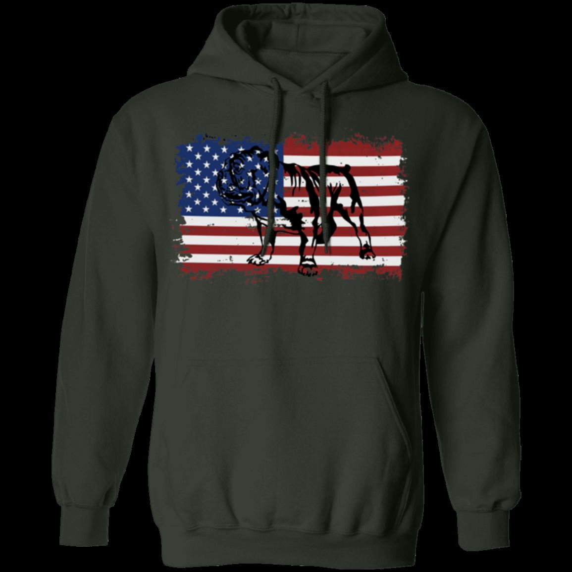 VINTAGE ENGLISH STYLE BULLDOG AMERICAN Pullover Hoodie