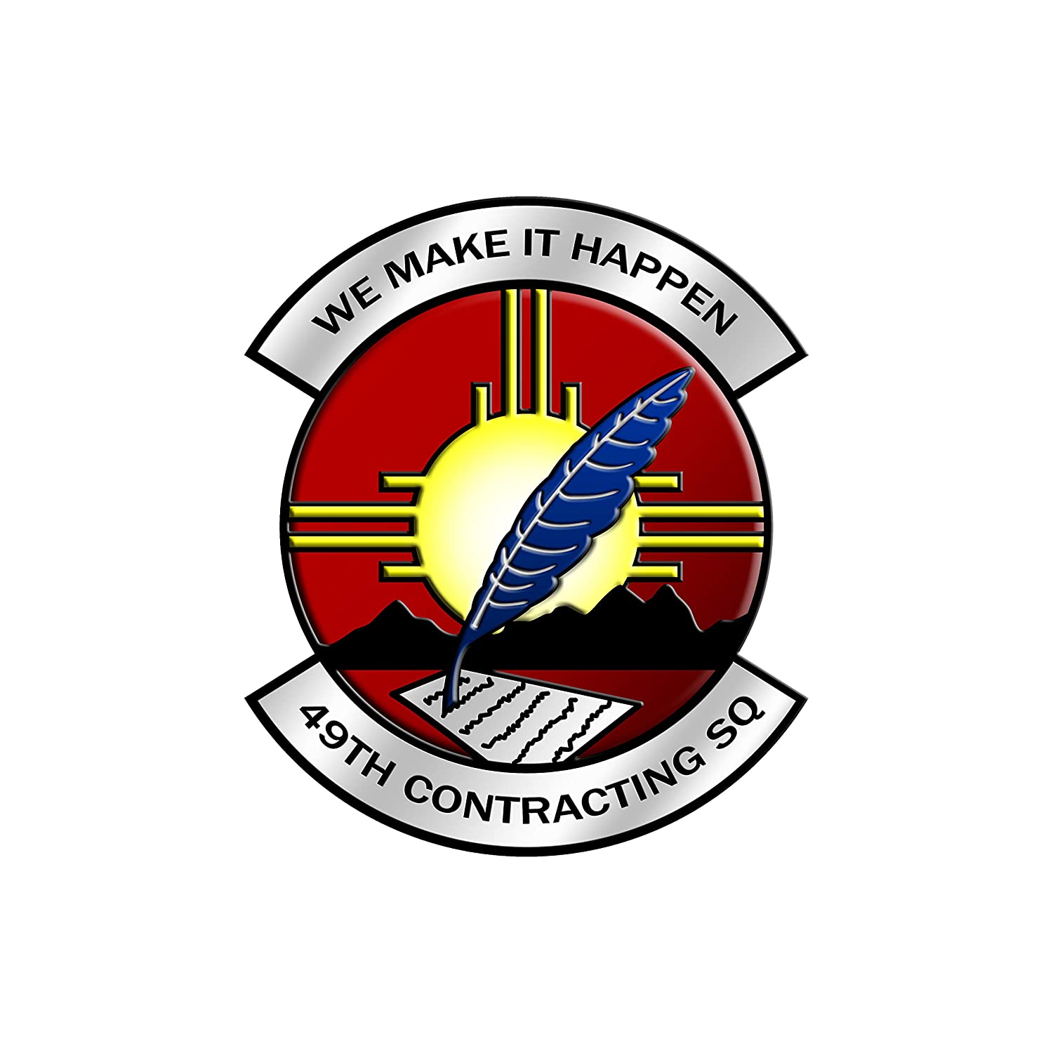 49th Contracting Squadron - Patch Vinyl Decal - Multiple Sizes Available
