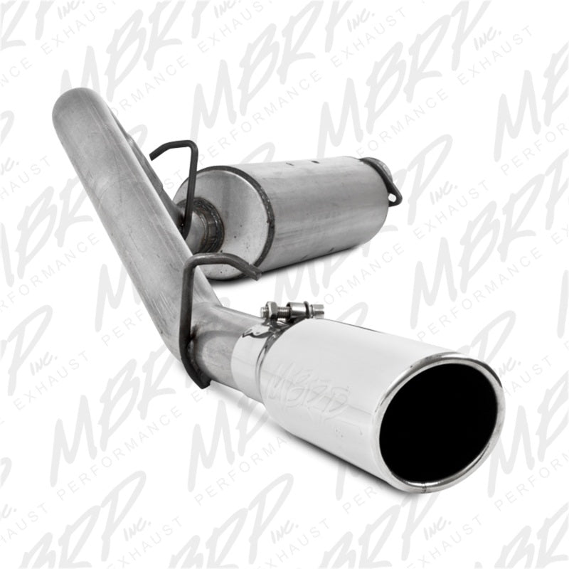 MBRP S5500AL Cat Back Exhaust System Single Side Aluminized Steel For 00-06 Jeep Wrangler TJ Inline-4 2.5L, Inline-6 4.0L