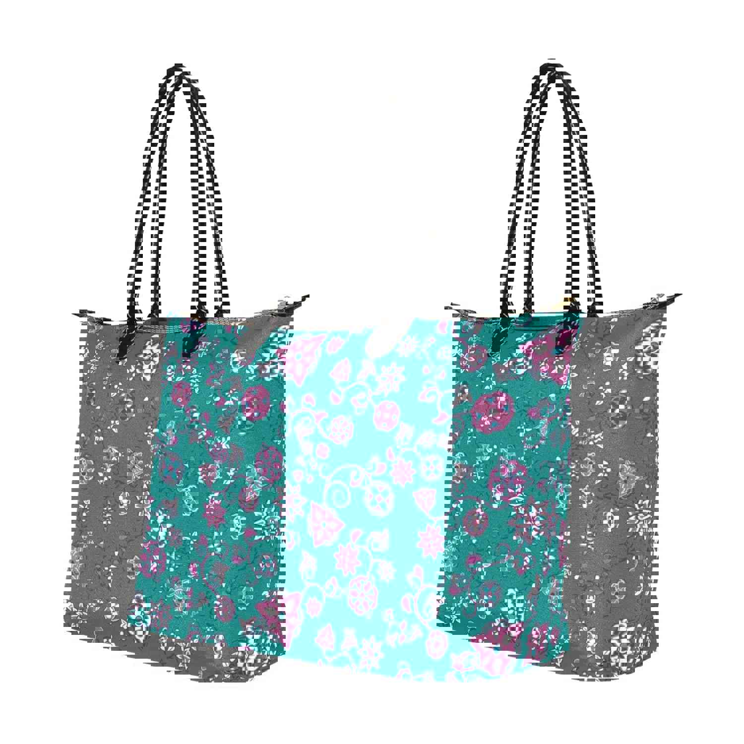 Burgundy Bloom Single-Shoulder Lady Handbag