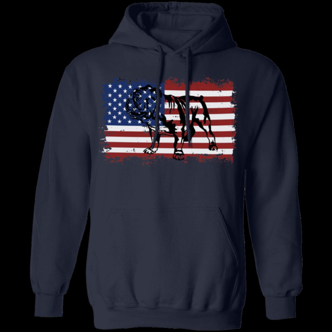 VINTAGE ENGLISH STYLE BULLDOG AMERICAN Pullover Hoodie