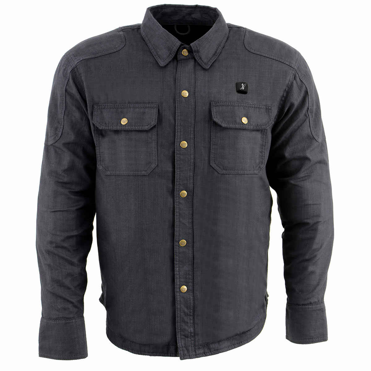 Nexgen Heat NXM1715SET Men's Scorcher Grey Heated Cotton Denim Jacket with Battery Pack