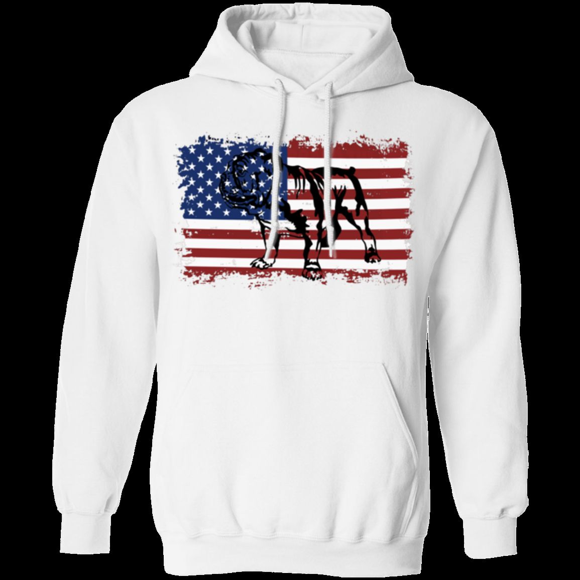 VINTAGE ENGLISH STYLE BULLDOG AMERICAN Pullover Hoodie