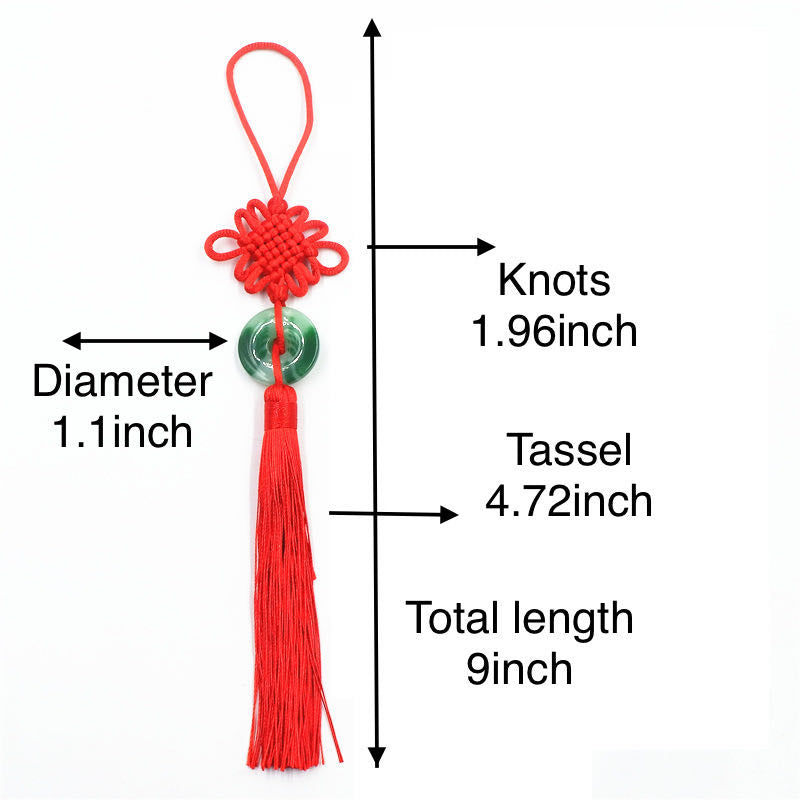 Handmade Chinese Knots With Tassel - Exquisite Traditional Decoration for Home and Car