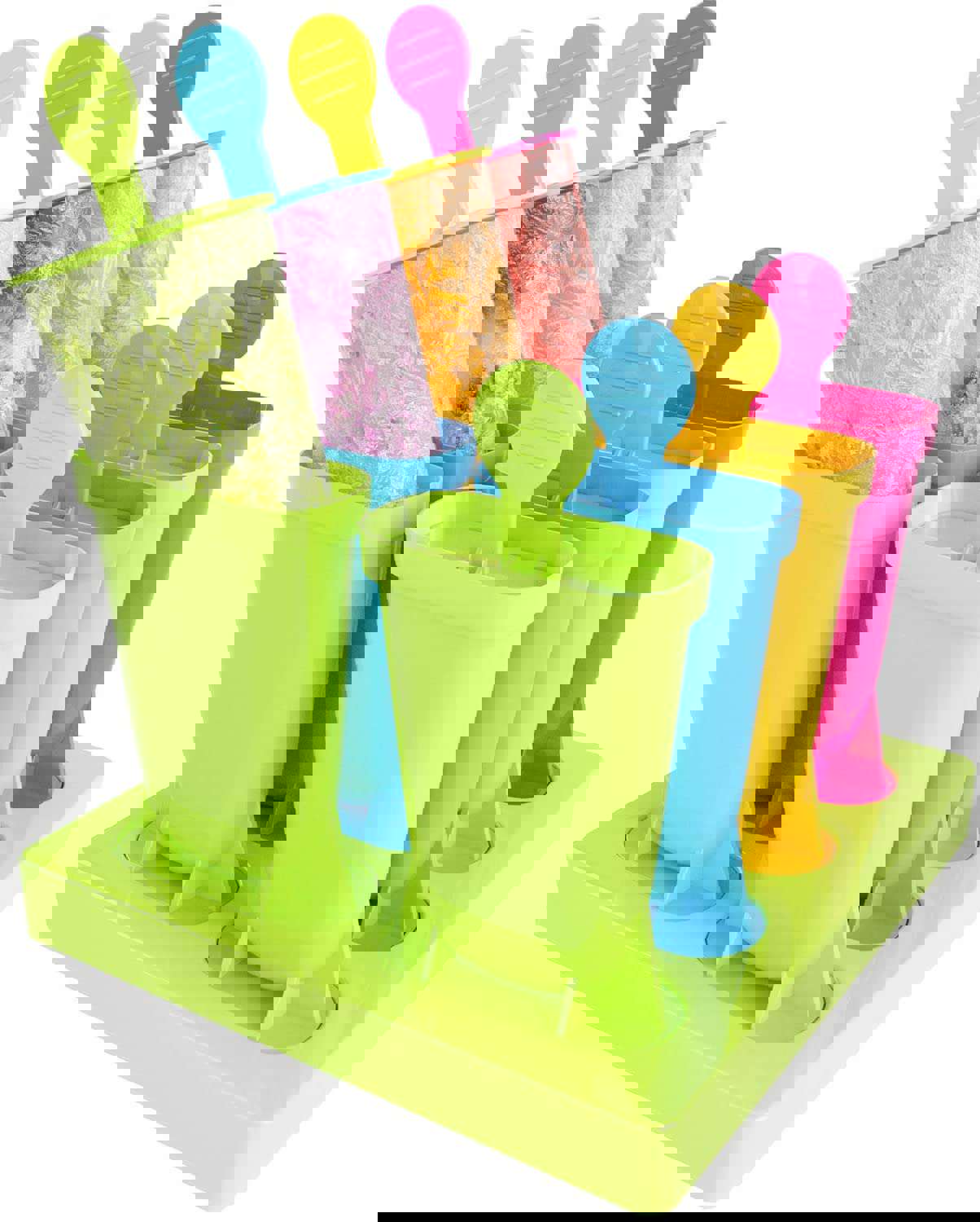 GOGING Popsicle Molds - 8 Reusable Ice Pop Makers, BPA Free & Easy Release