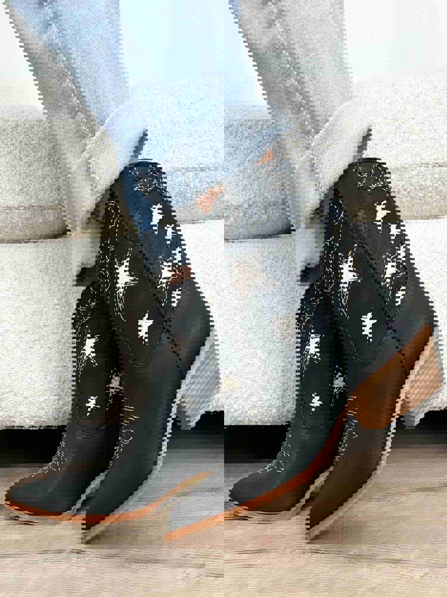 Star Gazer Western Boots - Black