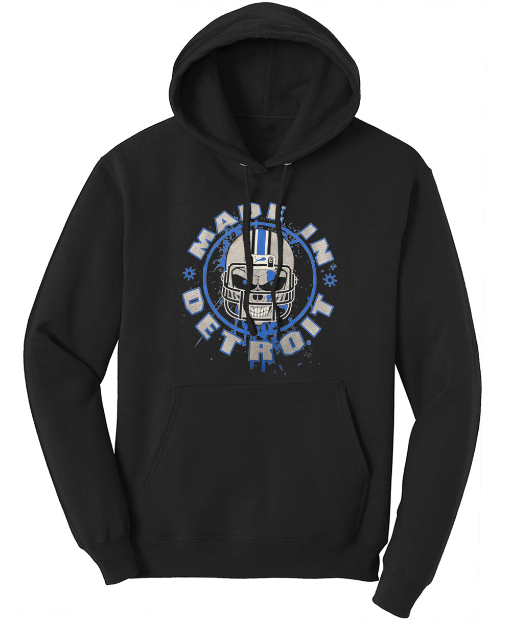 Helmet Skull Hoodie - 8.3-ounce Cotton/Polyester Blend