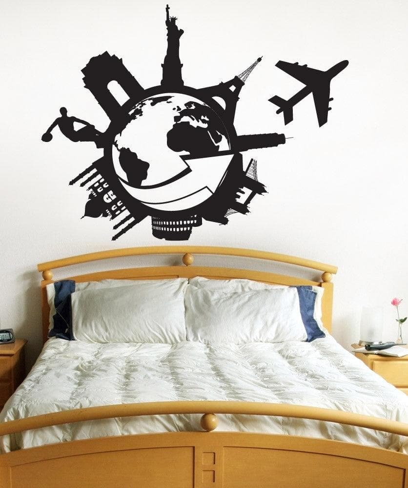 Vinyl Wall Decal Sticker Travel the World #1206