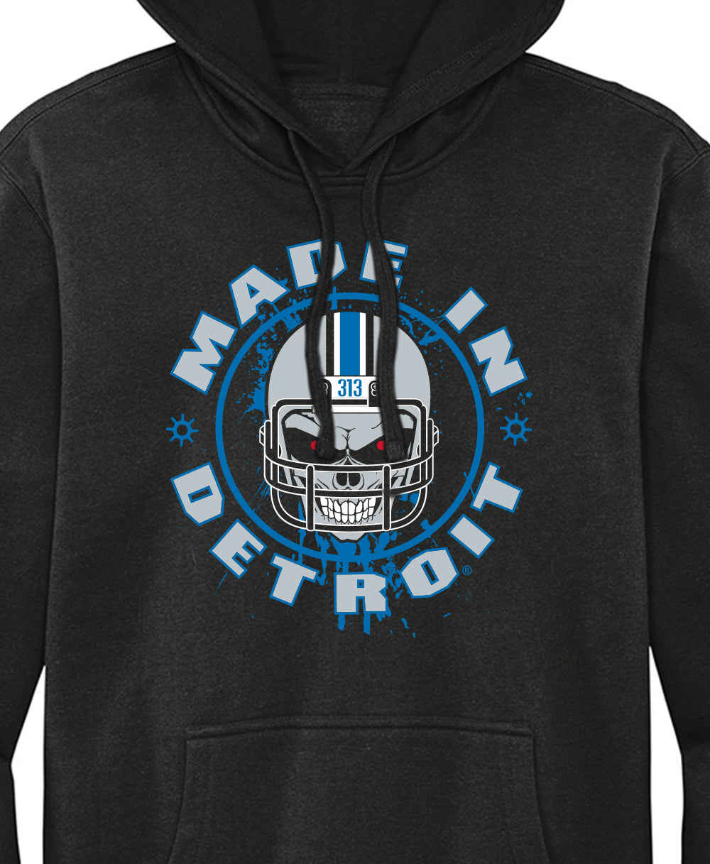 Helmet Skull Hoodie - 8.3-ounce Cotton/Polyester Blend