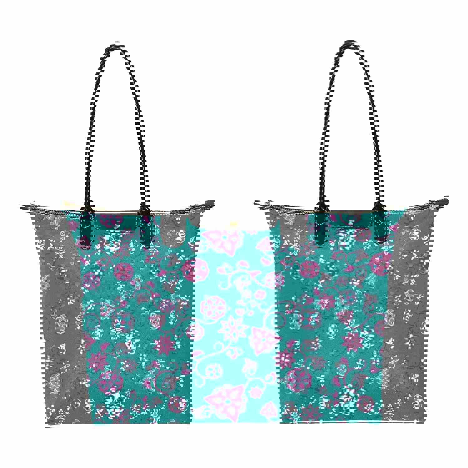 Burgundy Bloom Single-Shoulder Lady Handbag