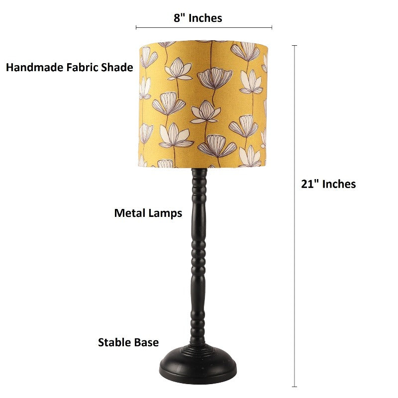 BTR CRAFTS Mustered Junoon Metal Table Lamp (Bulb not Included)