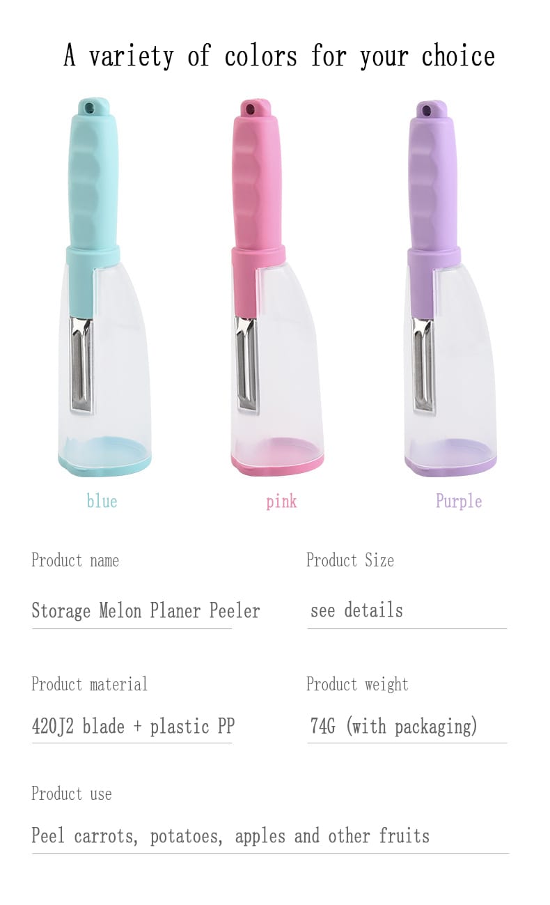 Stainless Steel Peeler with Container - 3 Sets (Vegetable & Fruit Kitchen Gadget)