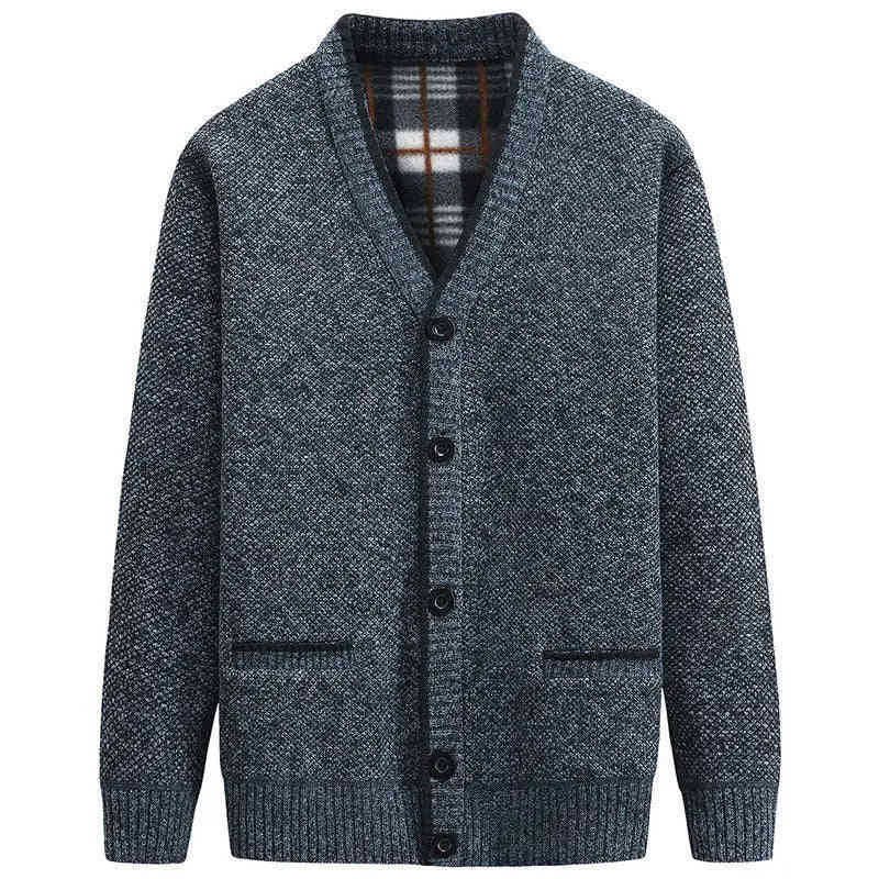 Nukty New Men's V-Neck Knitted Cardigan for Autumn and Winter