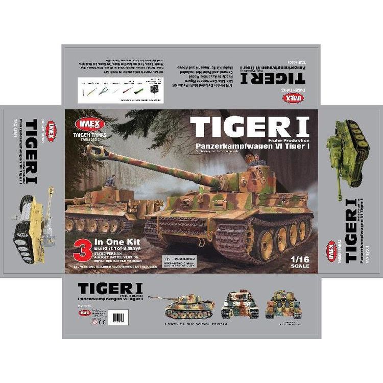 Tiger 1 Early Version Metal Edition KIT (V3 Electronics Options)