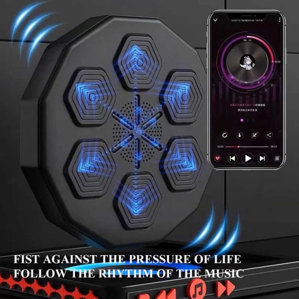 LED Electronic Music Boxing Machine for Home Workout with Wireless Connectivity