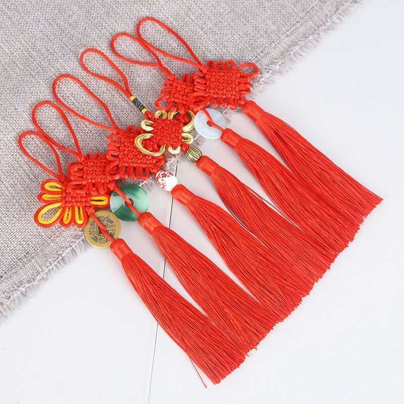 Handmade Chinese Knots With Tassel - Exquisite Traditional Decoration for Home and Car