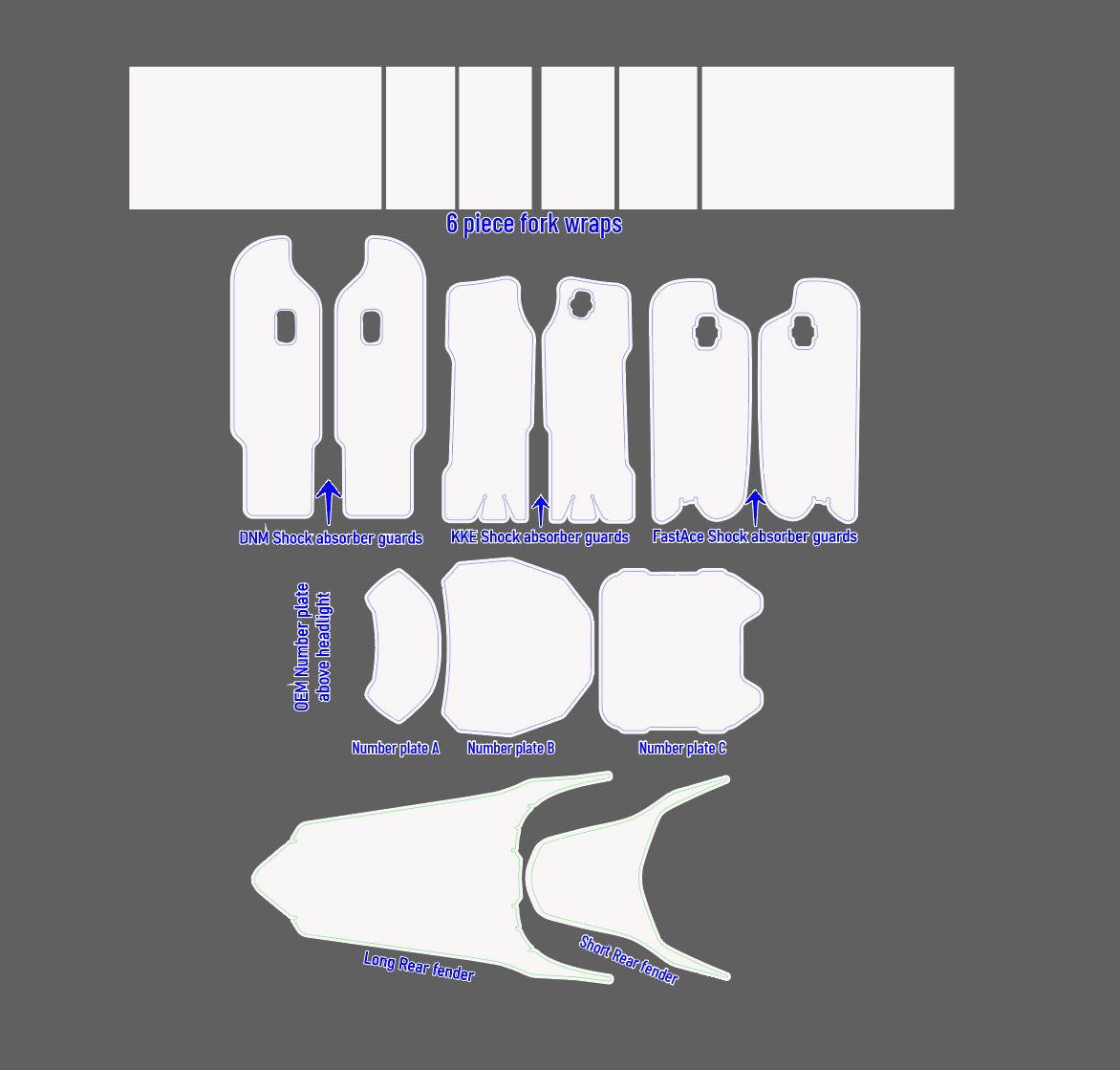 Geometric Camo Purple / Light Purple Pink-ish / Black Decal Set for Sur Ron, Segway