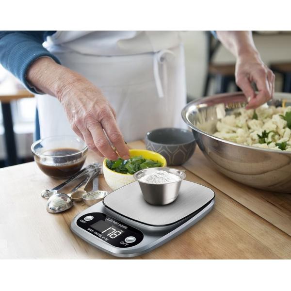 Accurate Digital Kitchen Scale with LCD Display - 5kg/0.1g for Baking & Cooking