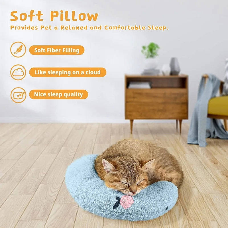 Pet Little Pillow - U-Shaped Neck Protector for Puppy & Kitten Deep Sleep