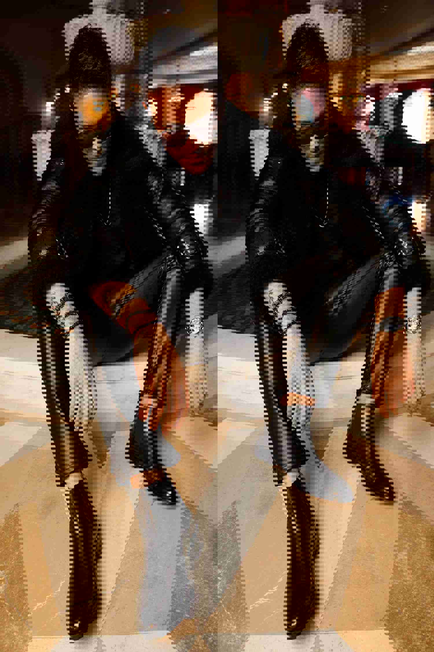 The Manby Black Leather Chelsea Men Boot