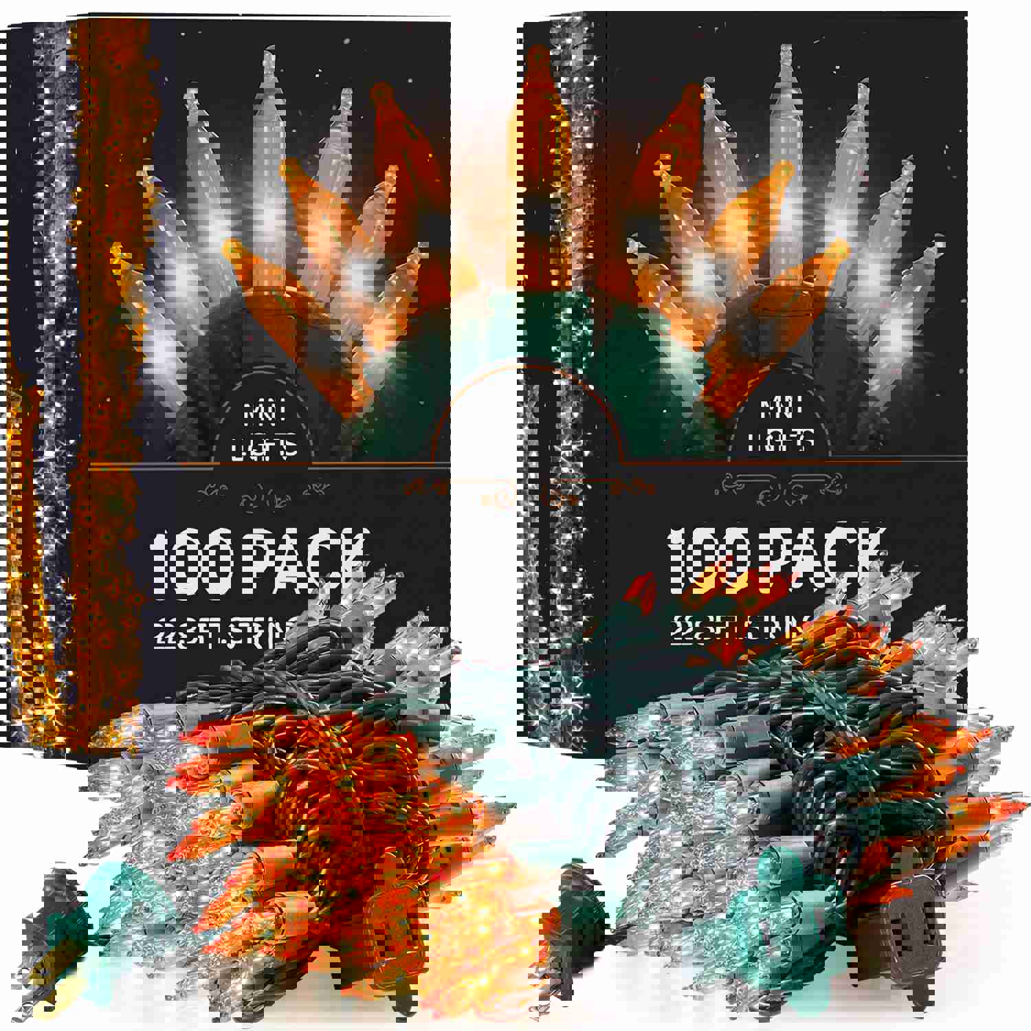 SEWANTA Green Christmas Lights - UL Approved for Indoor/Outdoor Holiday Decorations