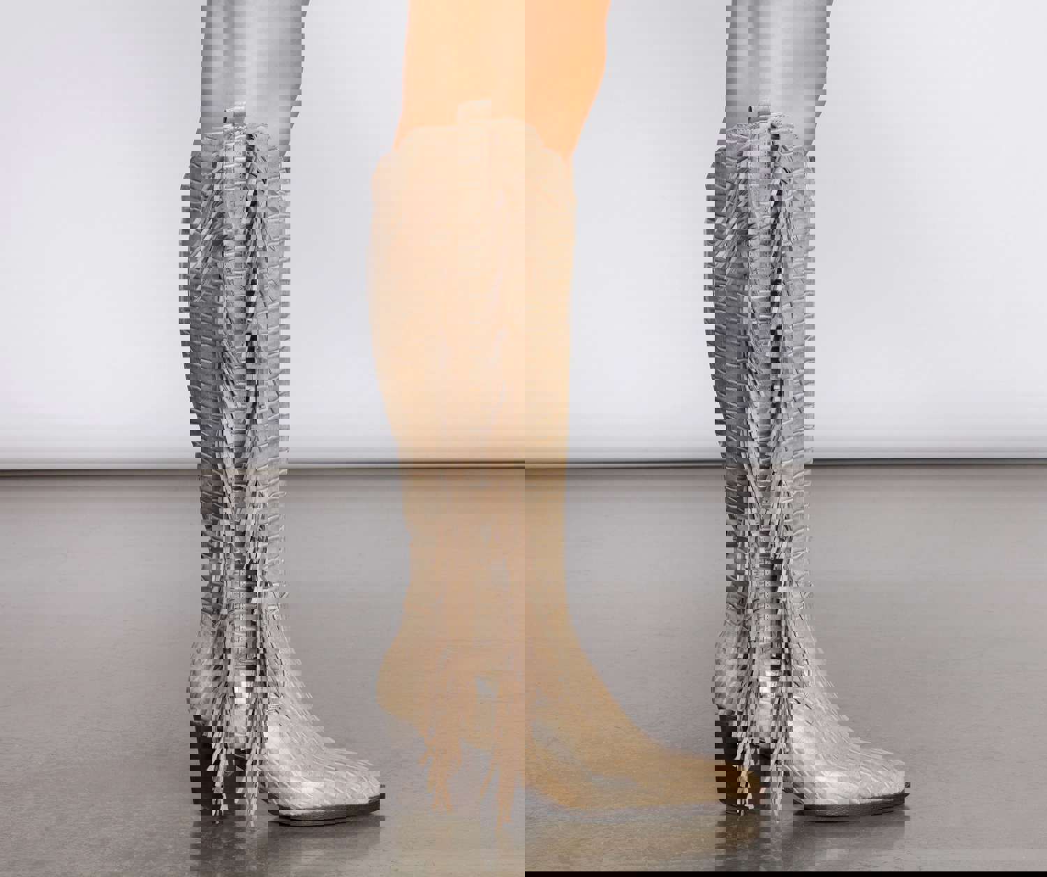 Scoot N Boogey Fringe Tan Cowboy Boots