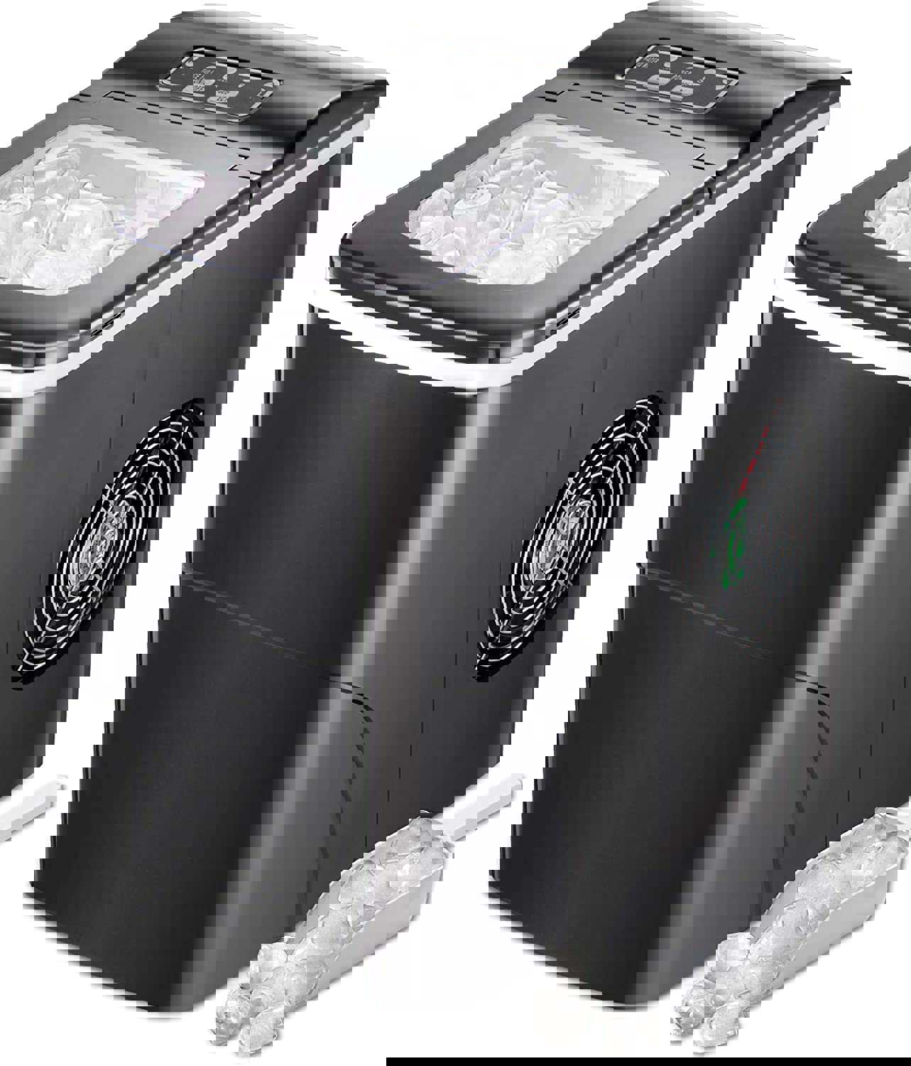 Kismile Compact Automatic Ice Maker, 9 Cubes Ready in 6-8 Minutes, Portable Ice Cube Maker for Home/Kitchen/Office