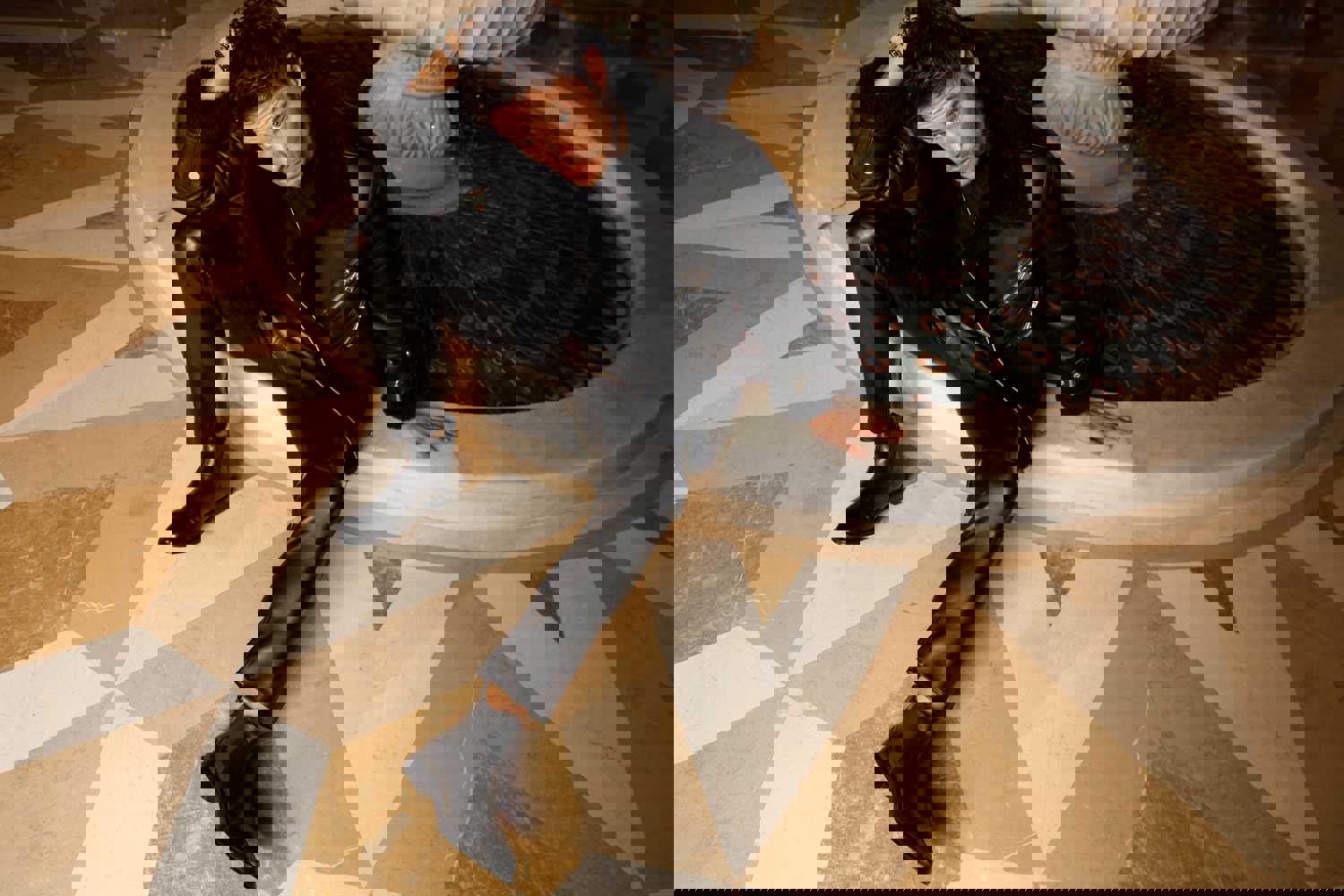 The Manby Black Leather Chelsea Men Boot