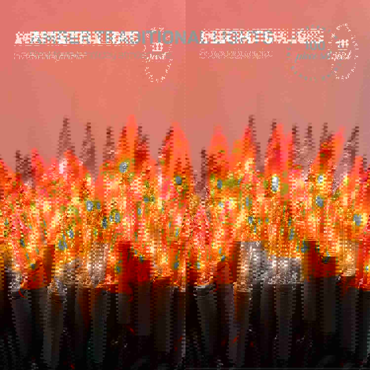 SEWANTA Green Christmas Lights - UL Approved for Indoor/Outdoor Holiday Decorations