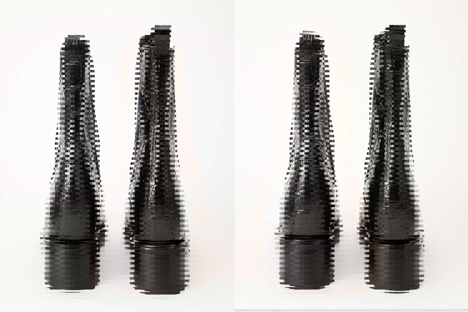 The Manby Black Leather Chelsea Men Boot