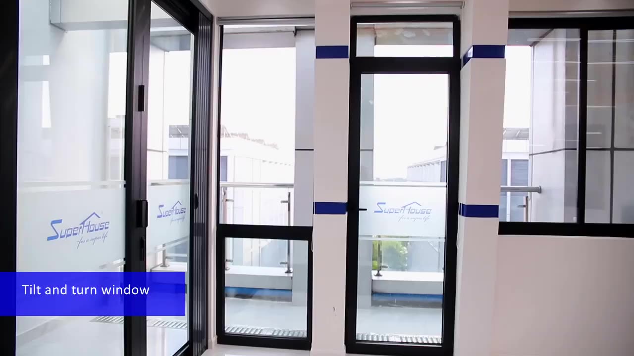 Superwu Certification Aluminum Passive House Energy Efficient Casement Windows