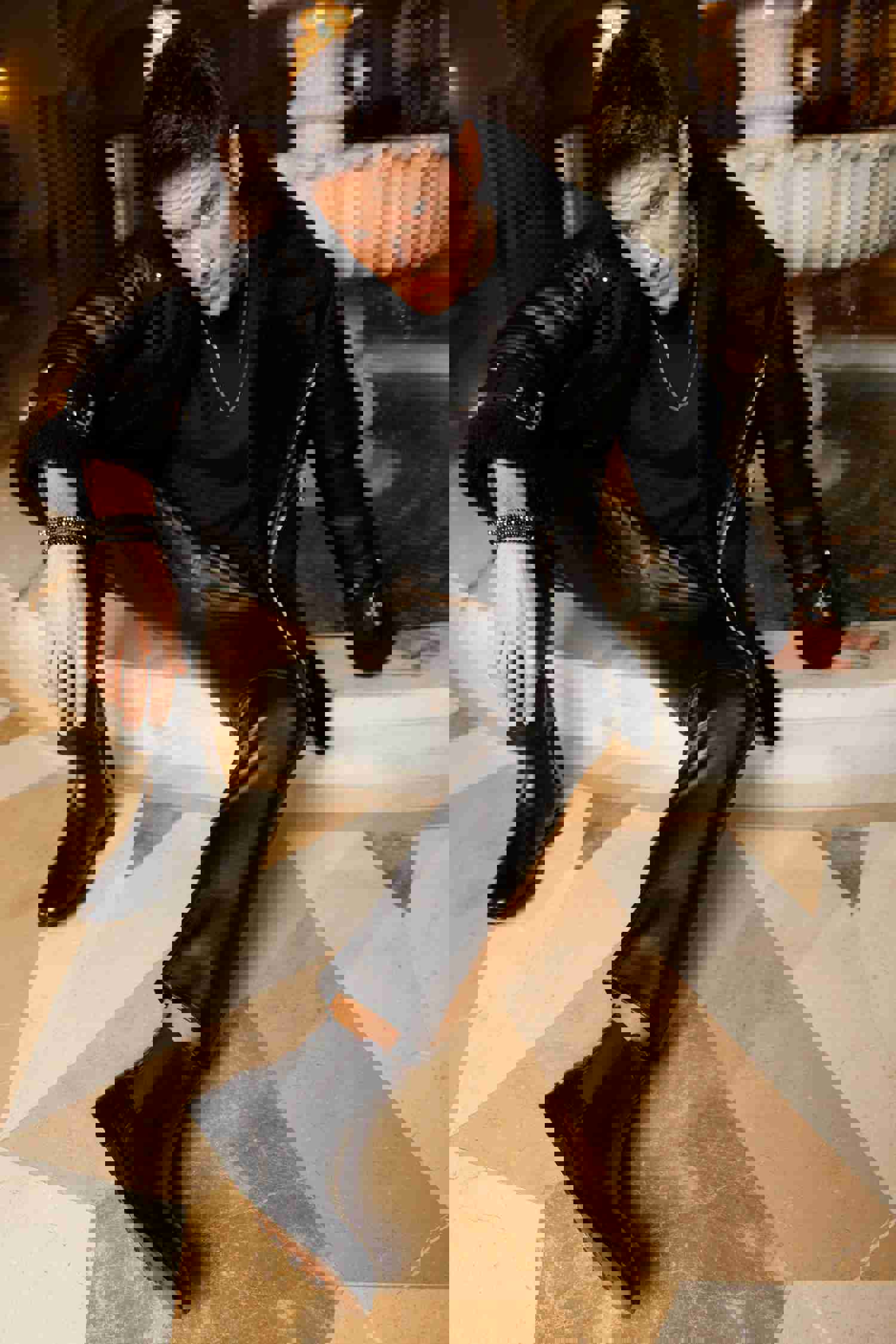 The Manby Black Leather Chelsea Men Boot