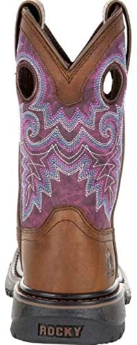 Rocky Big Kids Original Ride FLX Western Boot - Size 5(M) - Brown and Purple
