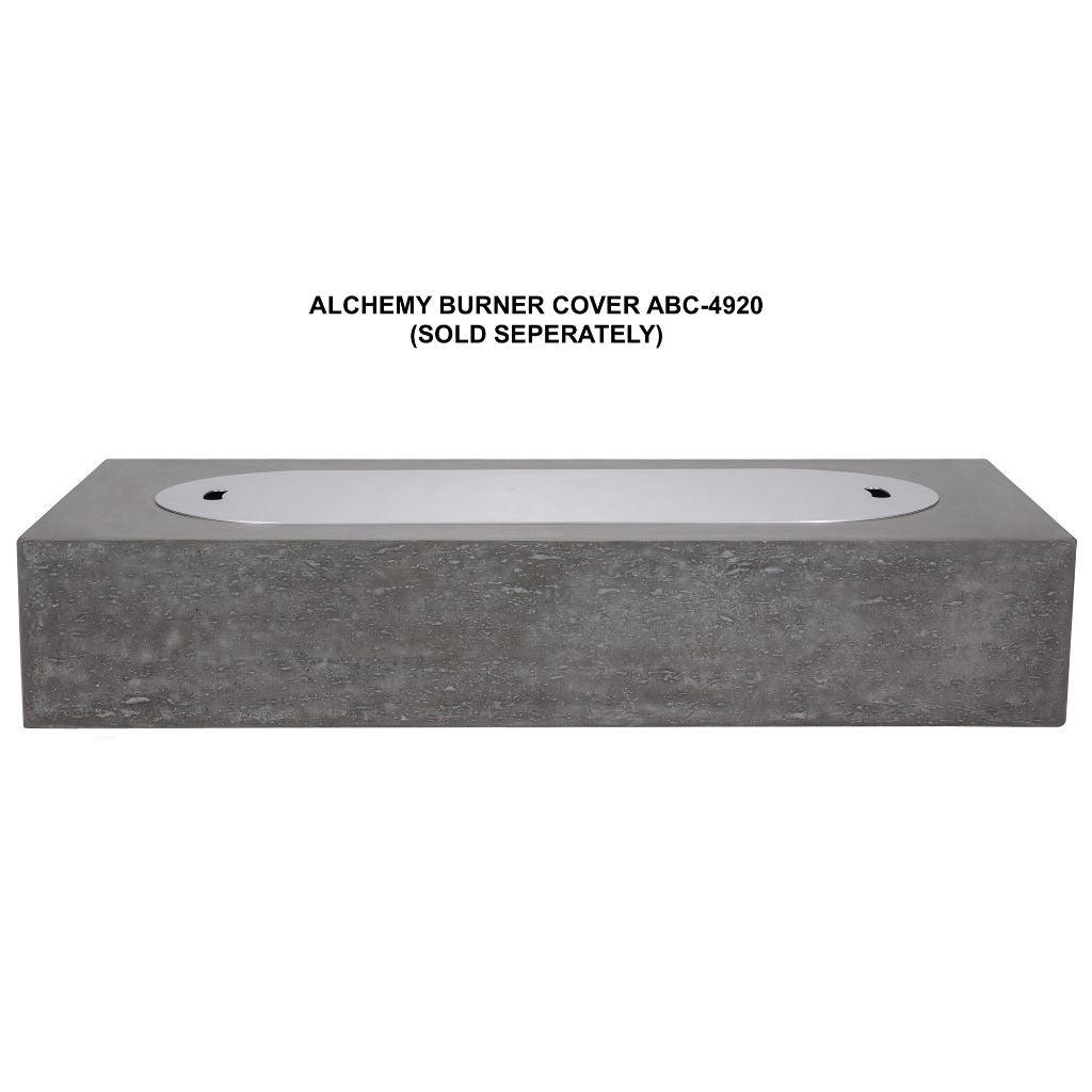 PyroMania Alchemy 60 Rectangular Charcoal Outdoor Propane Gas Fire Pit Table