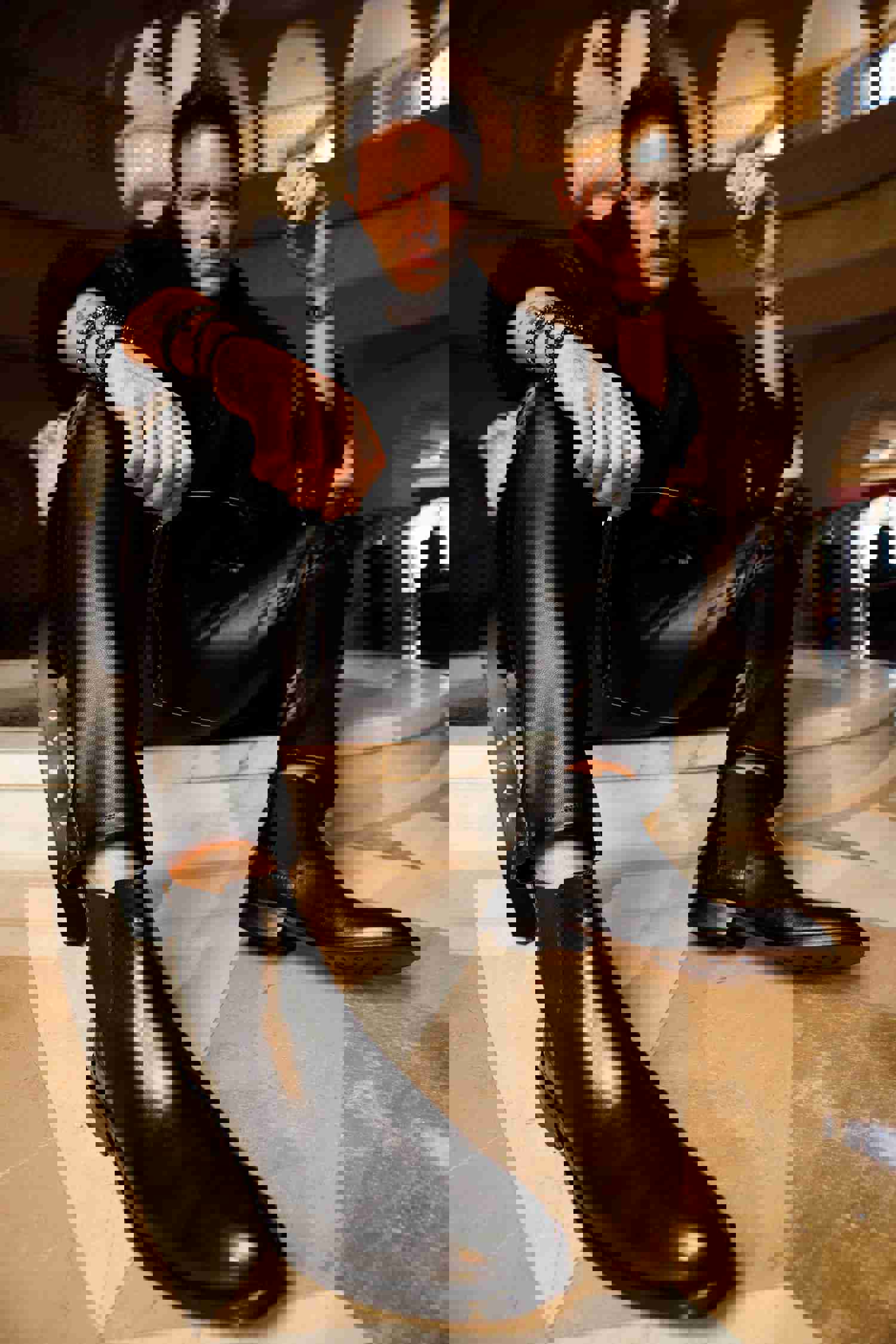 The Manby Black Leather Chelsea Men Boot