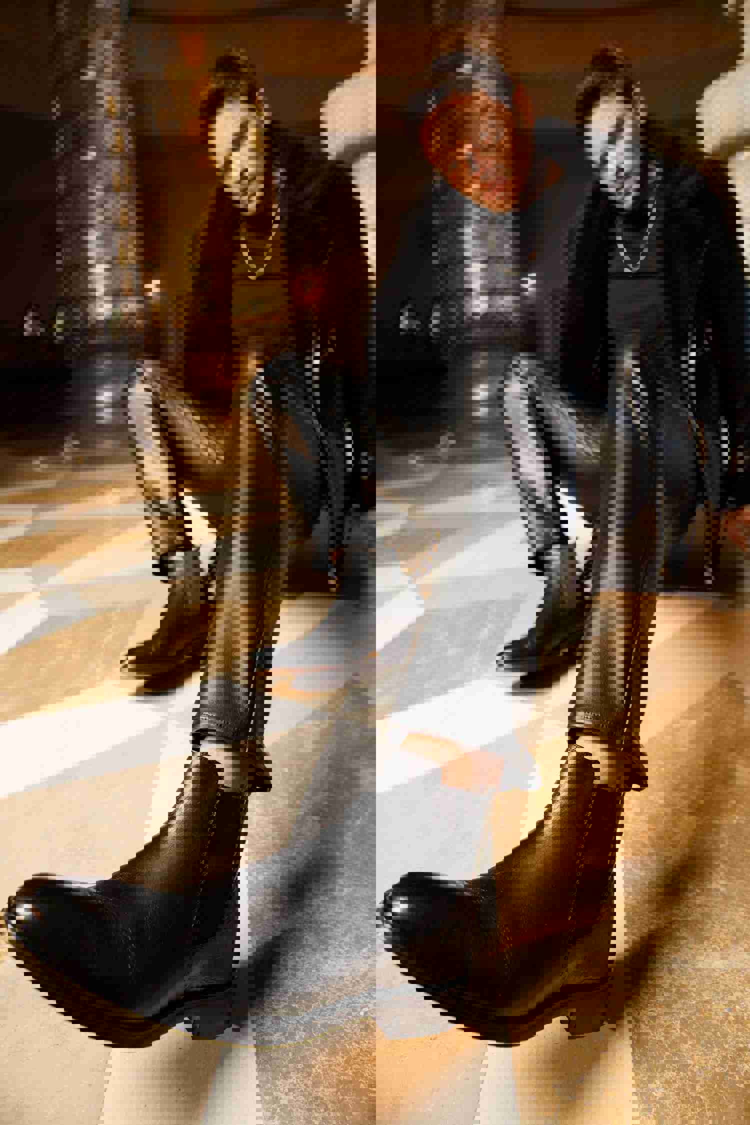 The Manby Black Leather Chelsea Men Boot