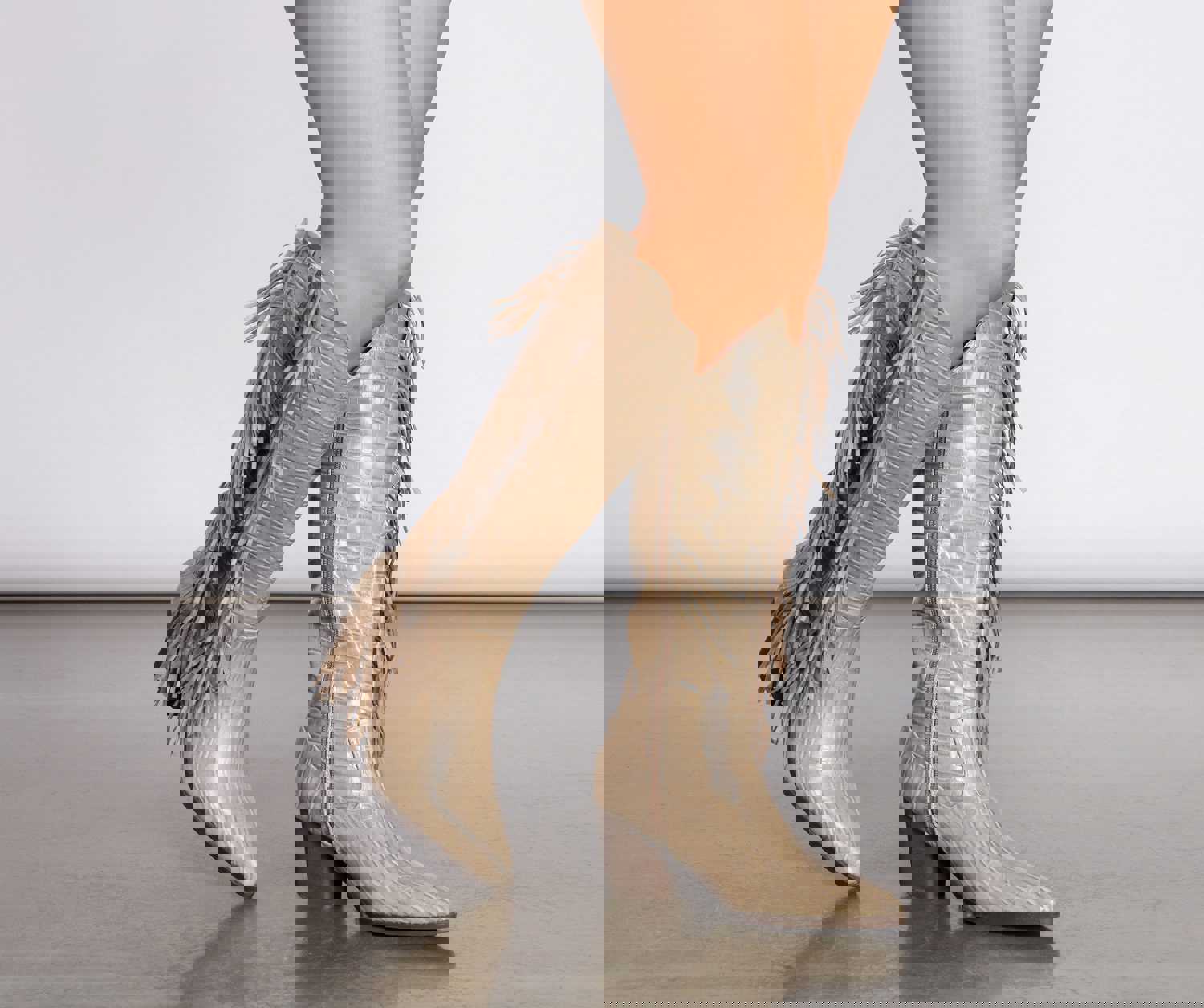 Scoot N Boogey Fringe Tan Cowboy Boots