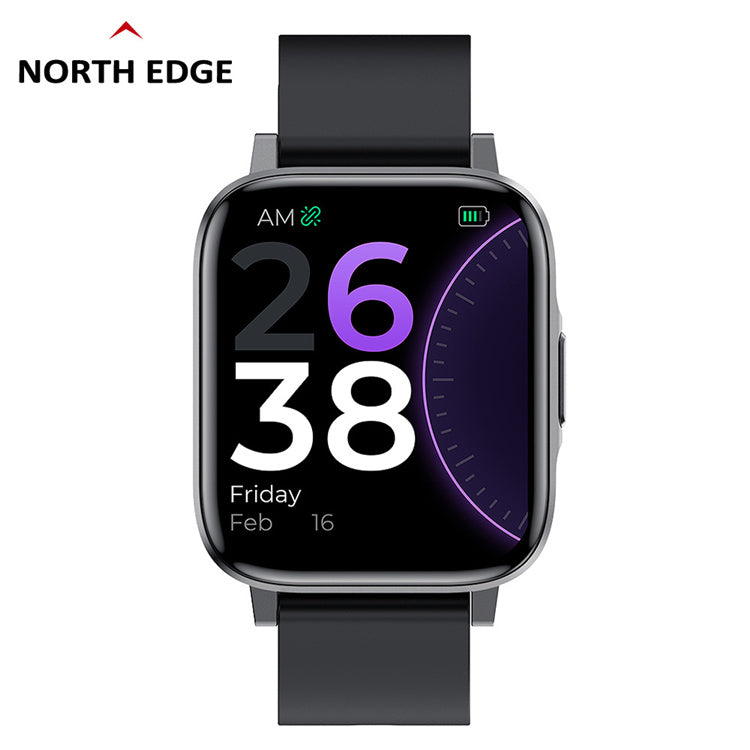 North Edge F60 Smart Watch - Full Touch Screen, IP68, Fitness Tracker for Android & iOS