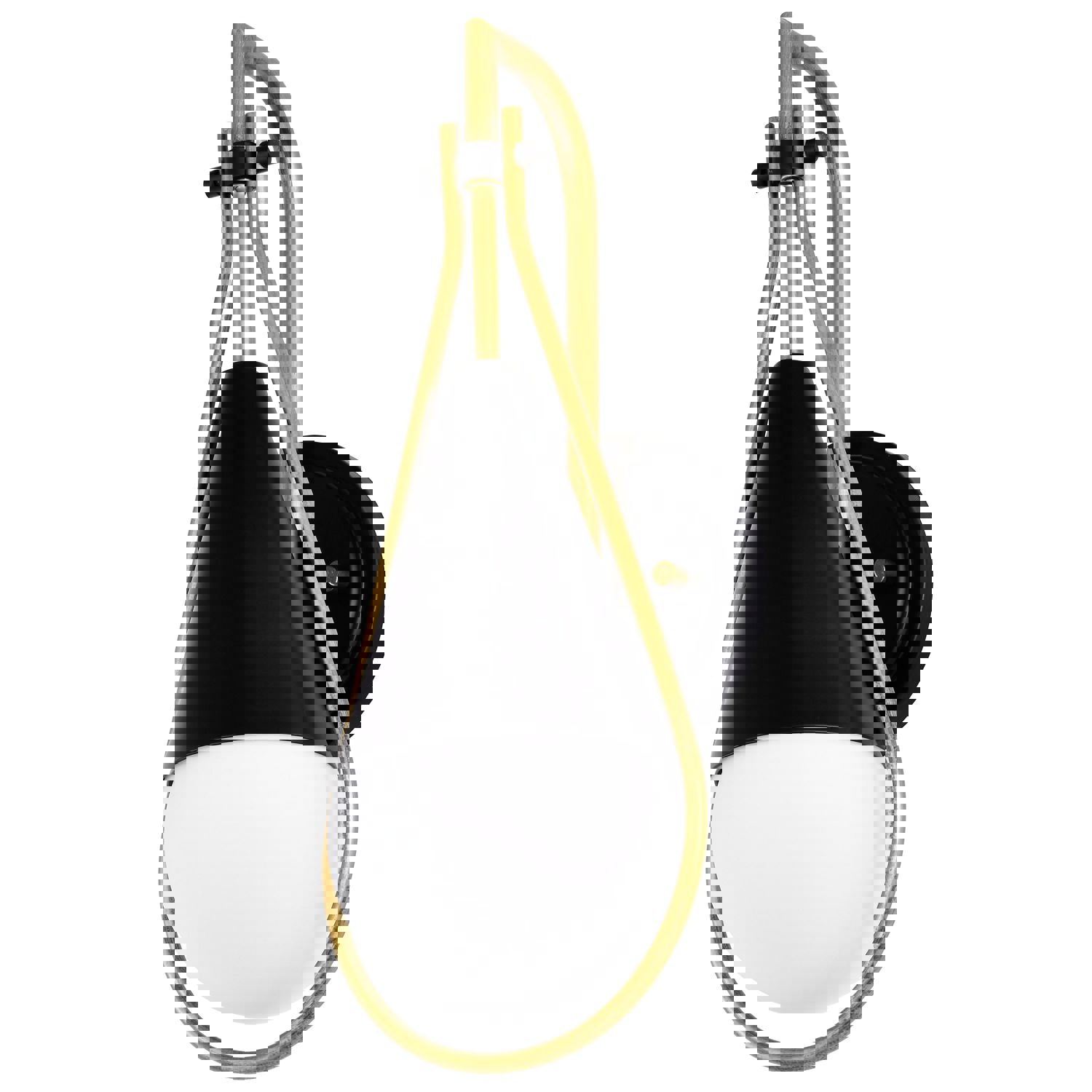 SATCO/NUVO Admiral 1 Light Wall Sconce in Matte Black and Natural Brass Finish with White Opal Glass