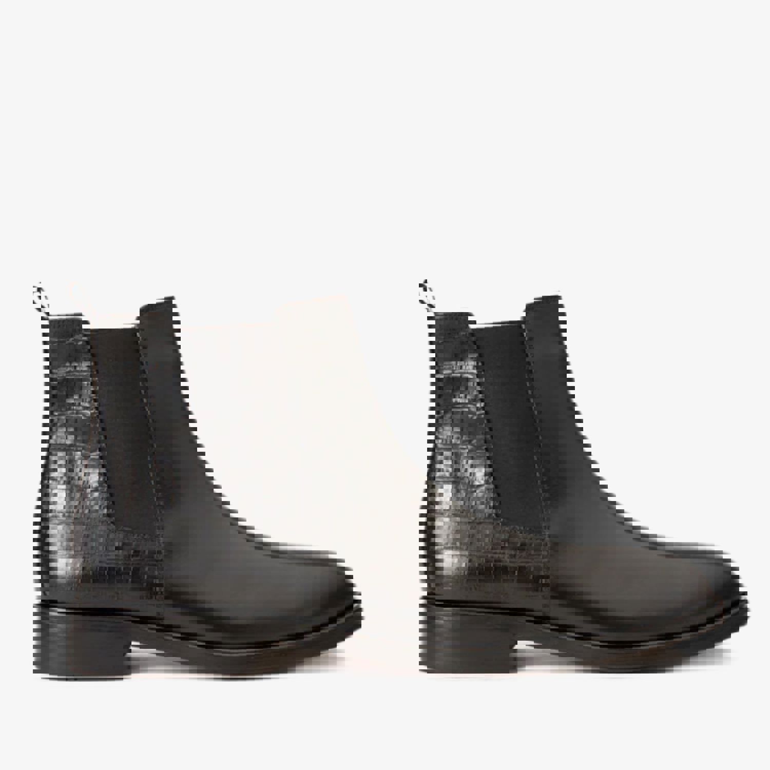 The Manby Black Leather Chelsea Men Boot