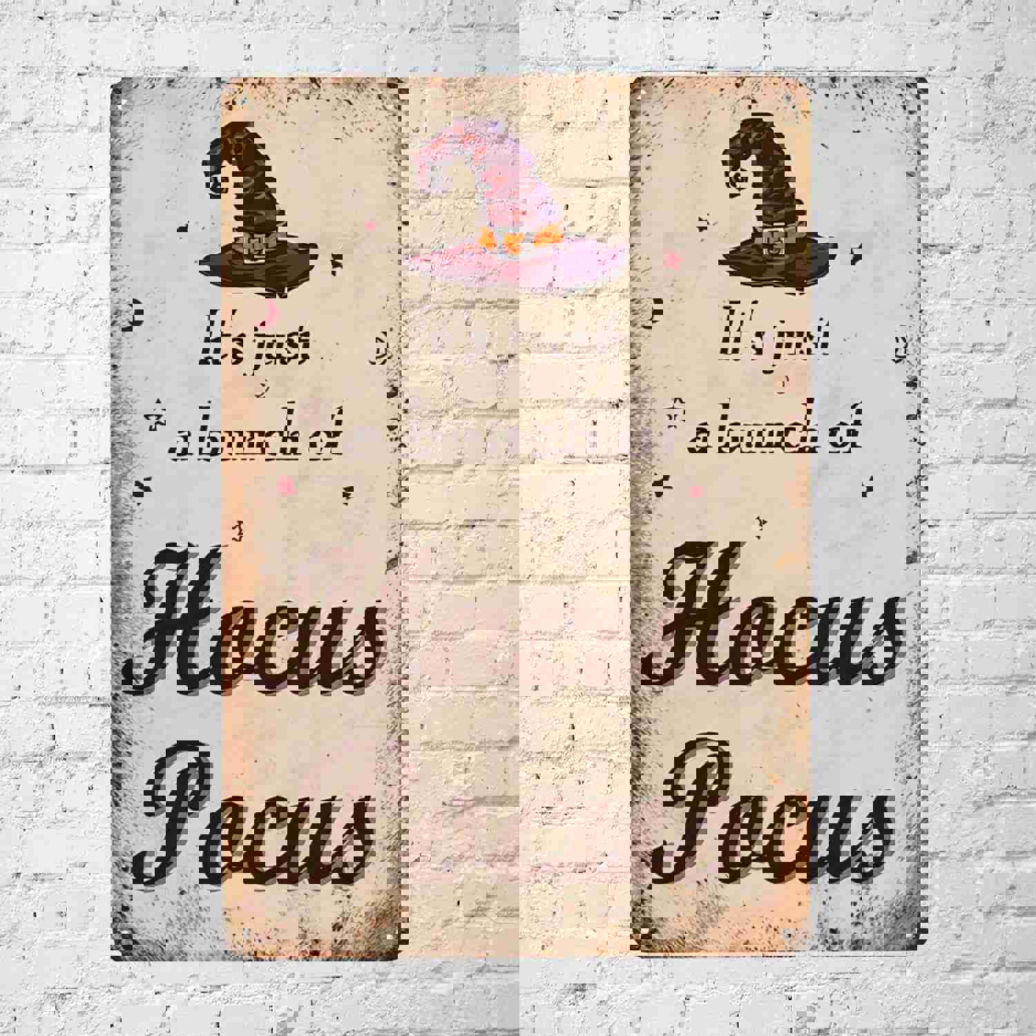 1pc Vintage Halloween Witch Tin Sign - Old Salem Inn Wall Art Decor (8x12inch)