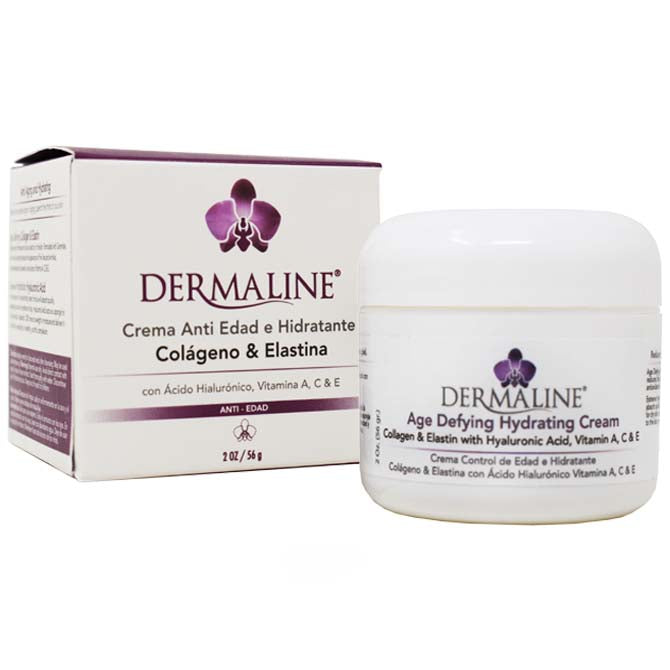 Dermaline Anti-Aging Hydrating Cream with Collagen Elastin & Hyaluronic Acid 2 oz