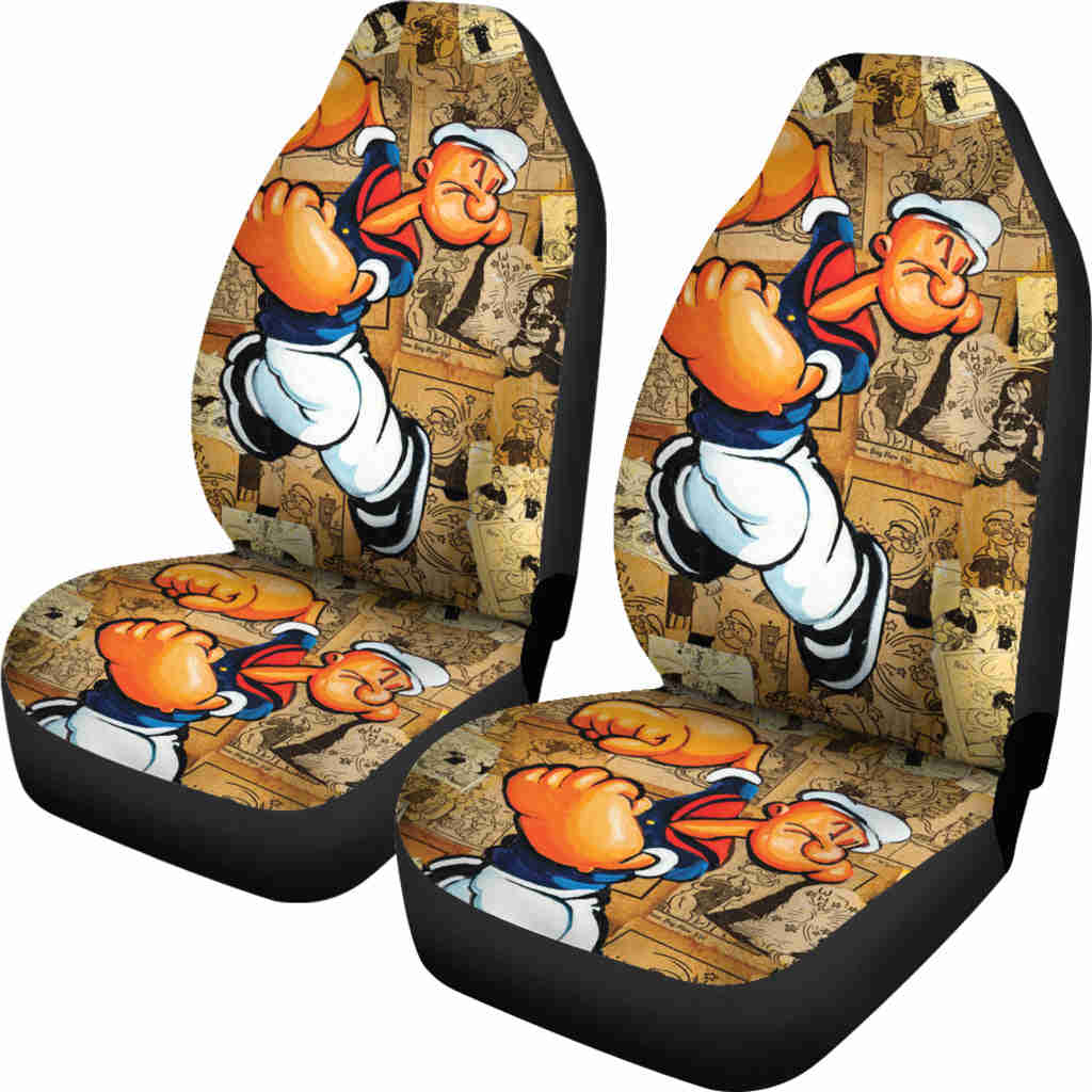 Popeye Car Seat Covers - Custom Handcrafted Car Accessories